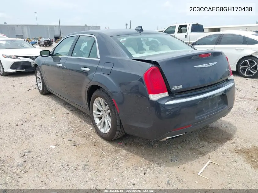 2016 Chrysler 300C VIN: 2C3CCAEG8GH170438 Lot: 45443740