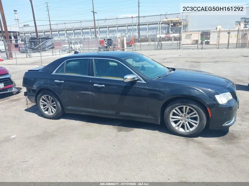 2016 Chrysler 300C VIN: 2C3CCAEG5GH161292 Lot: 45666371