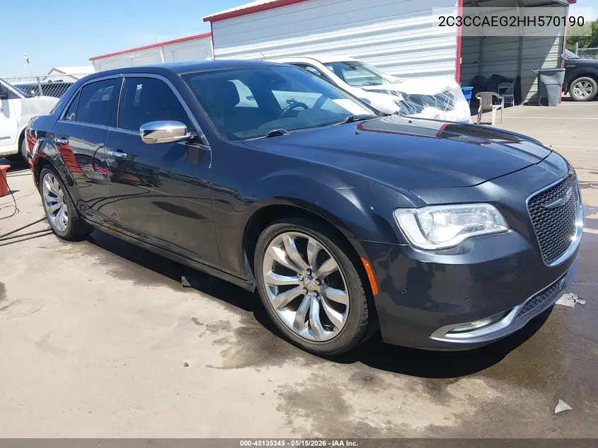 2017 Chrysler 300C VIN: 2C3CCAEG2HH570190 Lot: 45135345