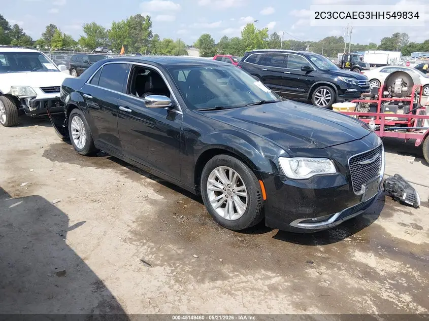 2017 Chrysler 300C VIN: 2C3CCAEG3HH549834 Lot: 45149460