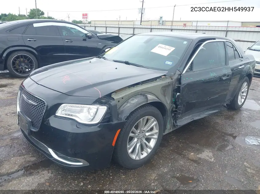 2017 Chrysler 300C VIN: 2C3CCAEG2HH549937 Lot: 45169255