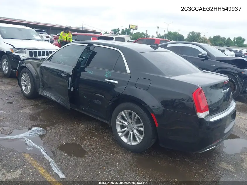 2017 Chrysler 300C VIN: 2C3CCAEG2HH549937 Lot: 45169255