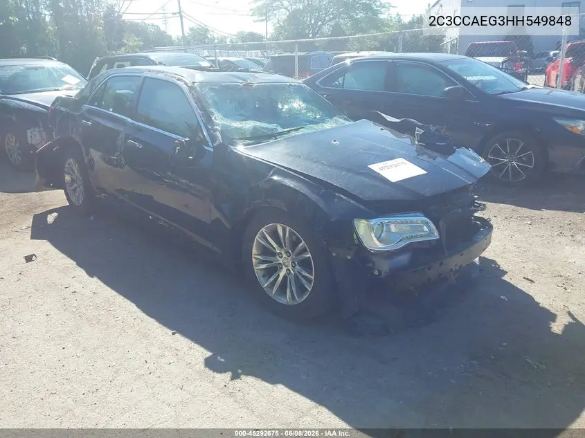 2017 Chrysler 300C VIN: 2C3CCAEG3HH549848 Lot: 45292675