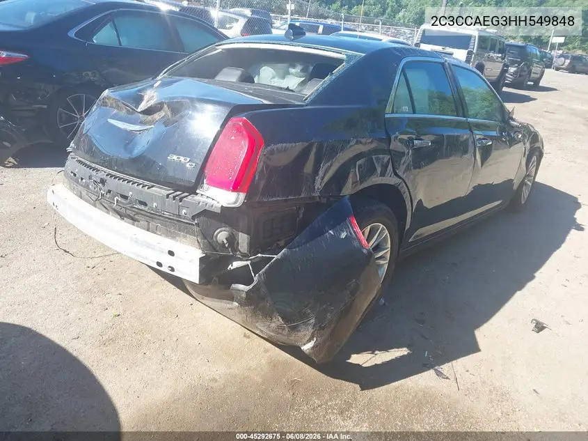 2017 Chrysler 300C VIN: 2C3CCAEG3HH549848 Lot: 45292675