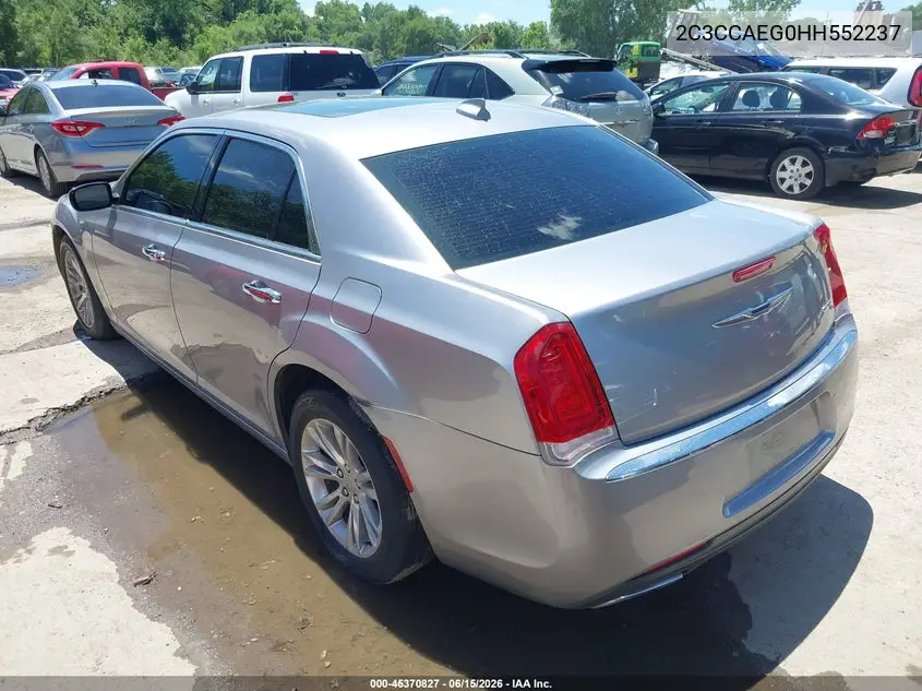 2017 Chrysler 300C VIN: 2C3CCAEG0HH552237 Lot: 45370827