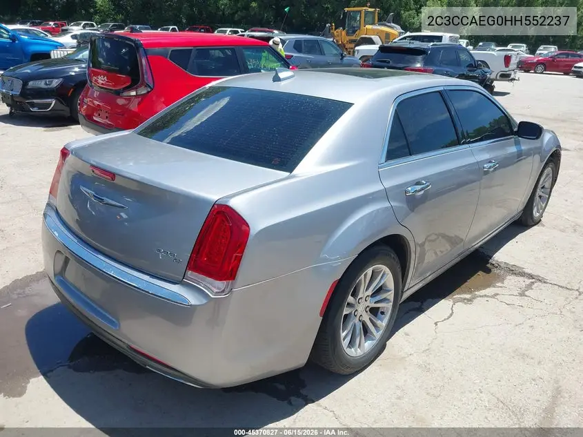 2017 Chrysler 300C VIN: 2C3CCAEG0HH552237 Lot: 45370827