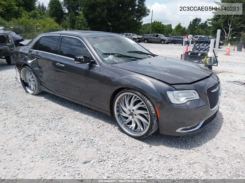 2017 Chrysler 300C VIN: 2C3CCAEG5HH540231 Lot: 45494387