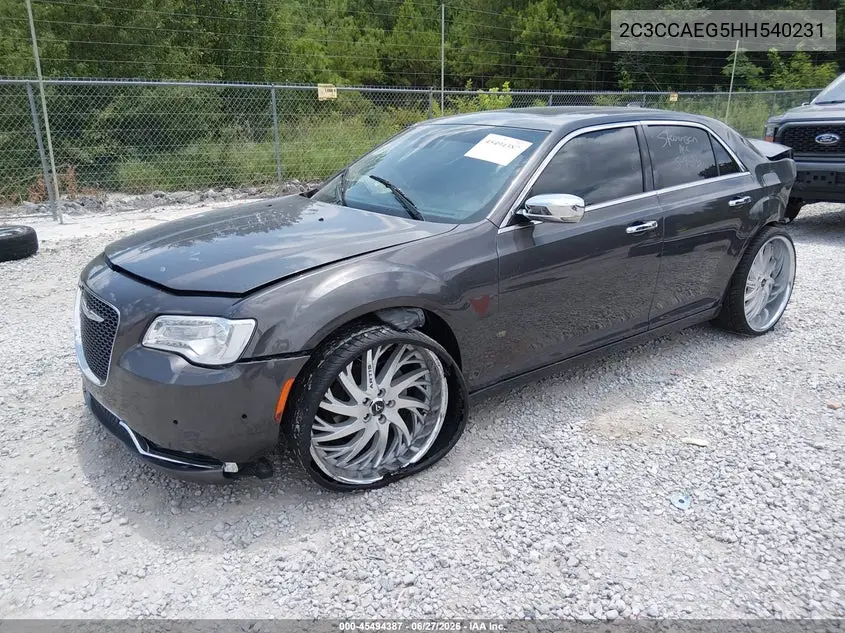 2017 Chrysler 300C VIN: 2C3CCAEG5HH540231 Lot: 45494387