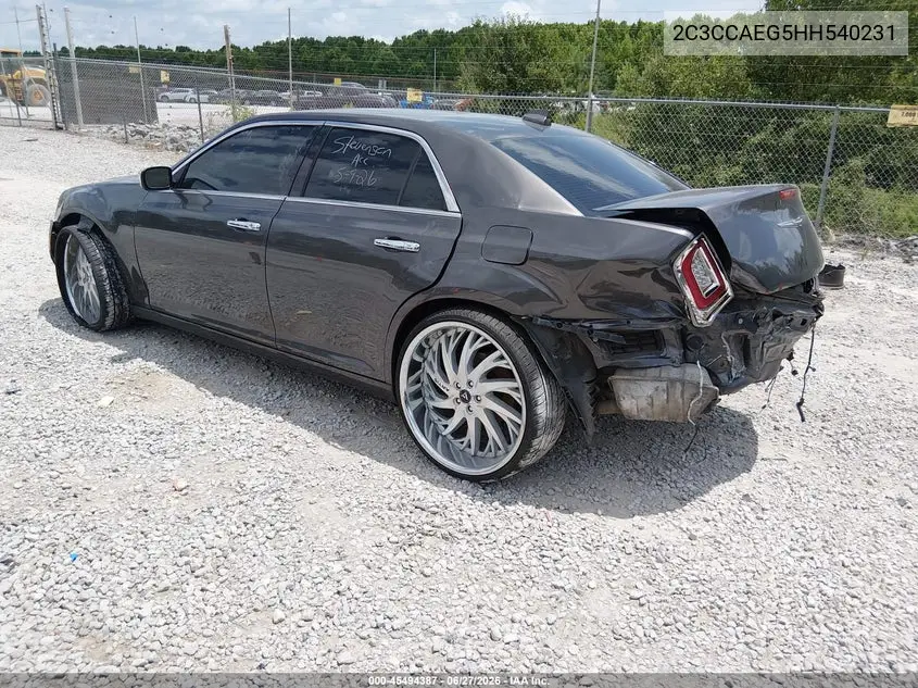 2017 Chrysler 300C VIN: 2C3CCAEG5HH540231 Lot: 45494387