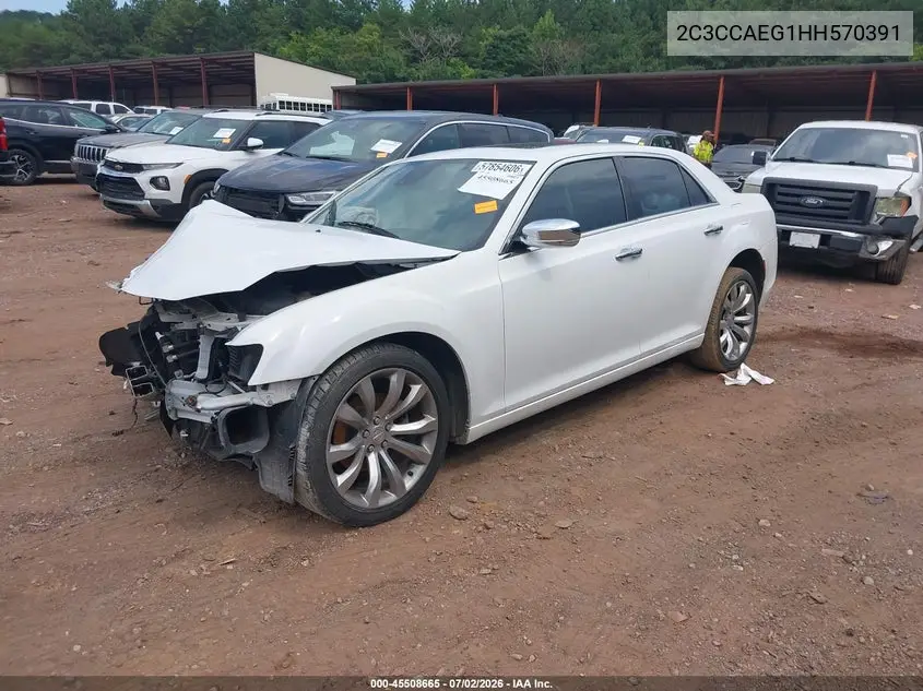 2017 Chrysler 300C VIN: 2C3CCAEG1HH570391 Lot: 45508665