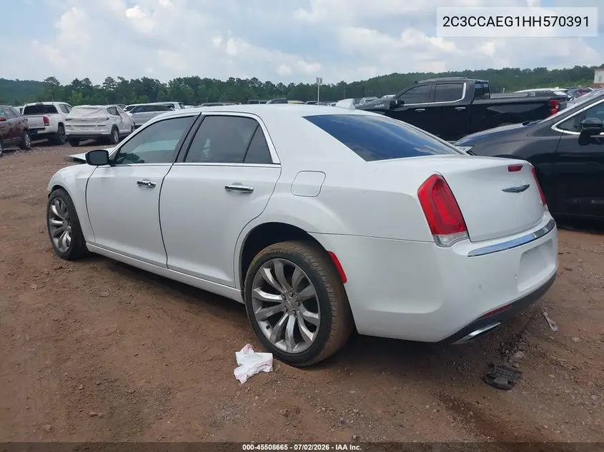 2017 Chrysler 300C VIN: 2C3CCAEG1HH570391 Lot: 45508665