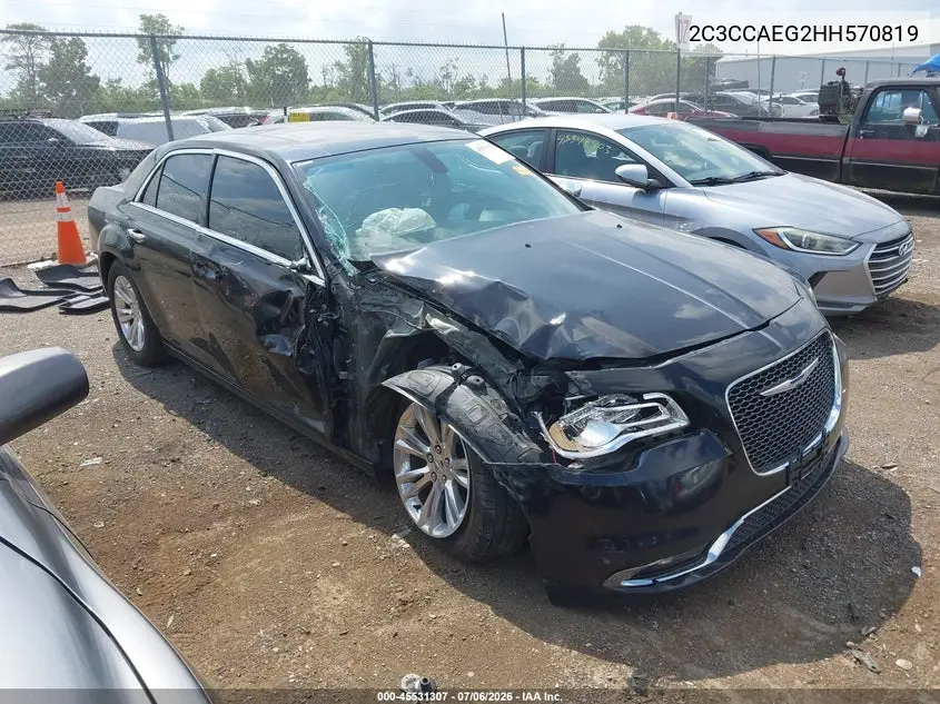 2017 Chrysler 300C VIN: 2C3CCAEG2HH570819 Lot: 45531307