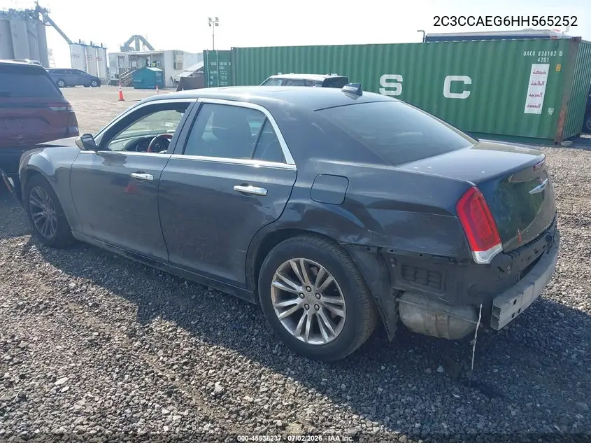 2017 Chrysler 300C VIN: 2C3CCAEG6HH565252 Lot: 45538237
