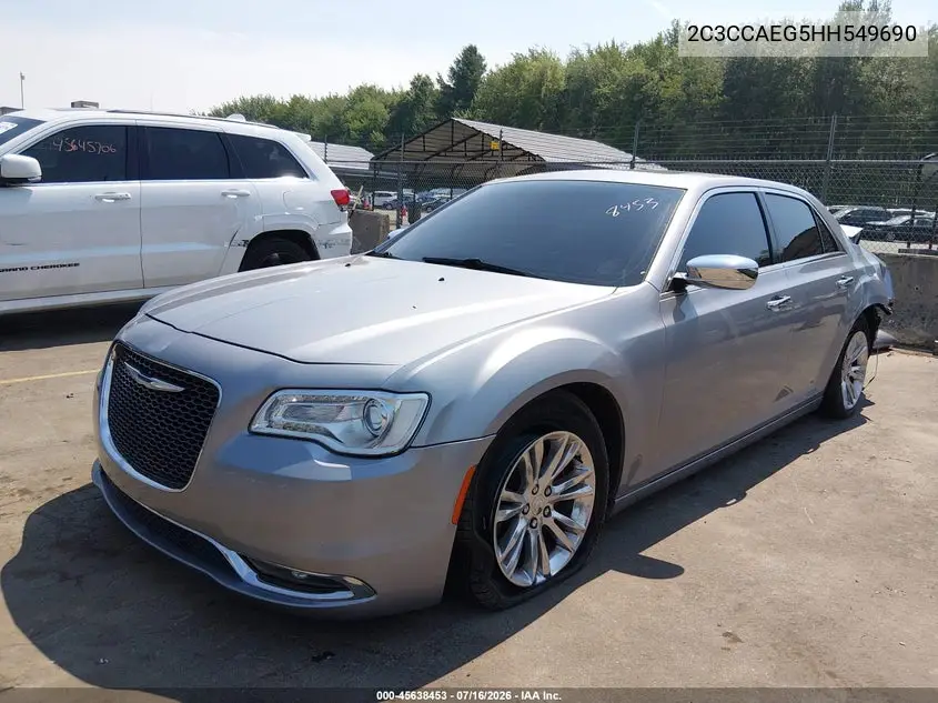 2017 Chrysler 300C VIN: 2C3CCAEG5HH549690 Lot: 45638453