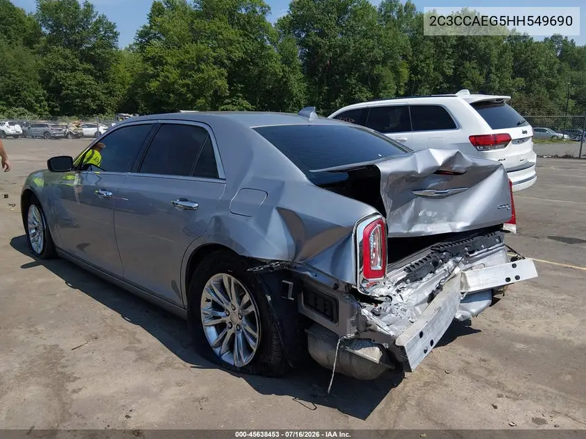 2017 Chrysler 300C VIN: 2C3CCAEG5HH549690 Lot: 45638453