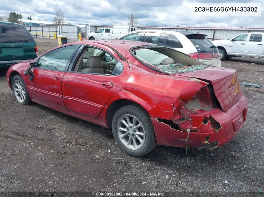 2000 Chrysler 300M VIN: 2C3HE66G6YH430302 Lot: 39152002