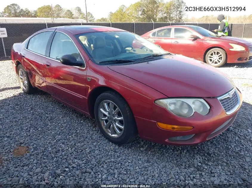 2003 Chrysler 300M VIN: 2C3HE66GX3H512994 Lot: 44459974