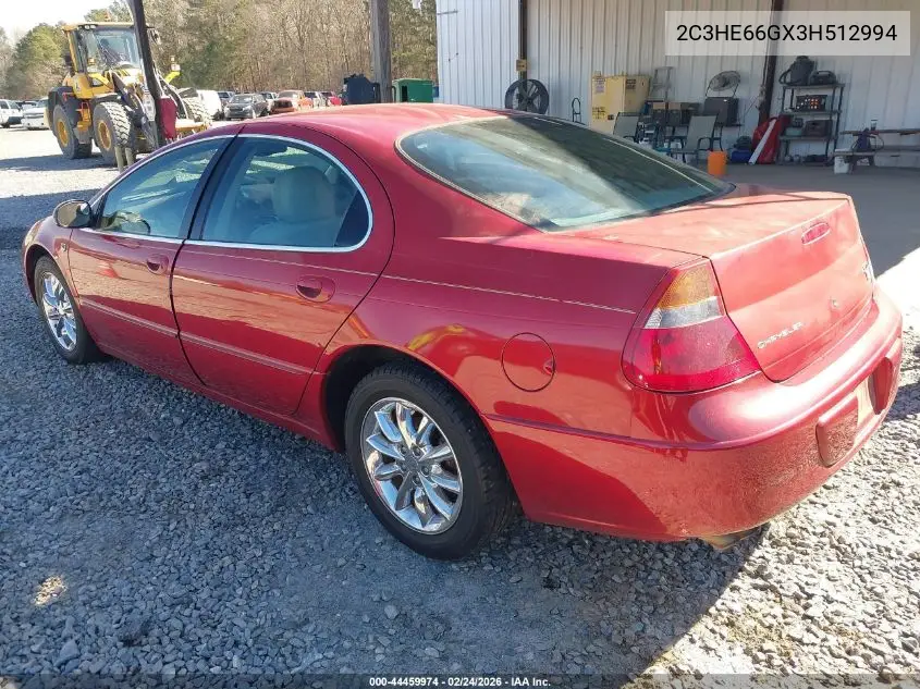 2003 Chrysler 300M VIN: 2C3HE66GX3H512994 Lot: 44459974