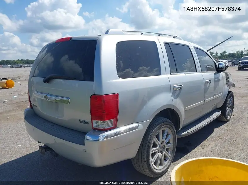 2007 Chrysler Aspen Limited VIN: 1A8HX58207F578374 Lot: 45511506