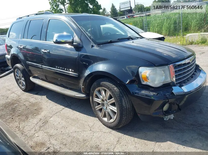 2007 Chrysler Aspen Limited VIN: 1A8HW58217F560646 Lot: 45547454