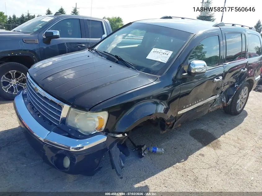 2007 Chrysler Aspen Limited VIN: 1A8HW58217F560646 Lot: 45547454