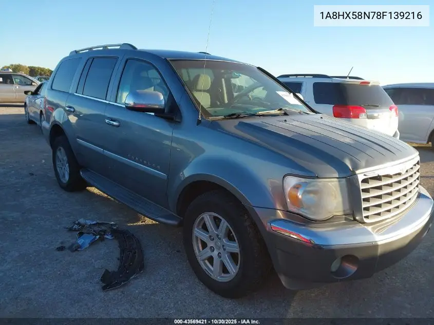 2008 Chrysler Aspen Limited VIN: 1A8HX58N78F139216 Lot: 43569421