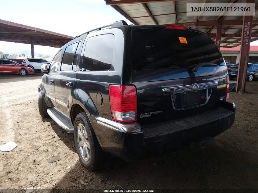 2008 Chrysler Aspen Limited VIN: 1A8HX58268F121960 Lot: 44778456