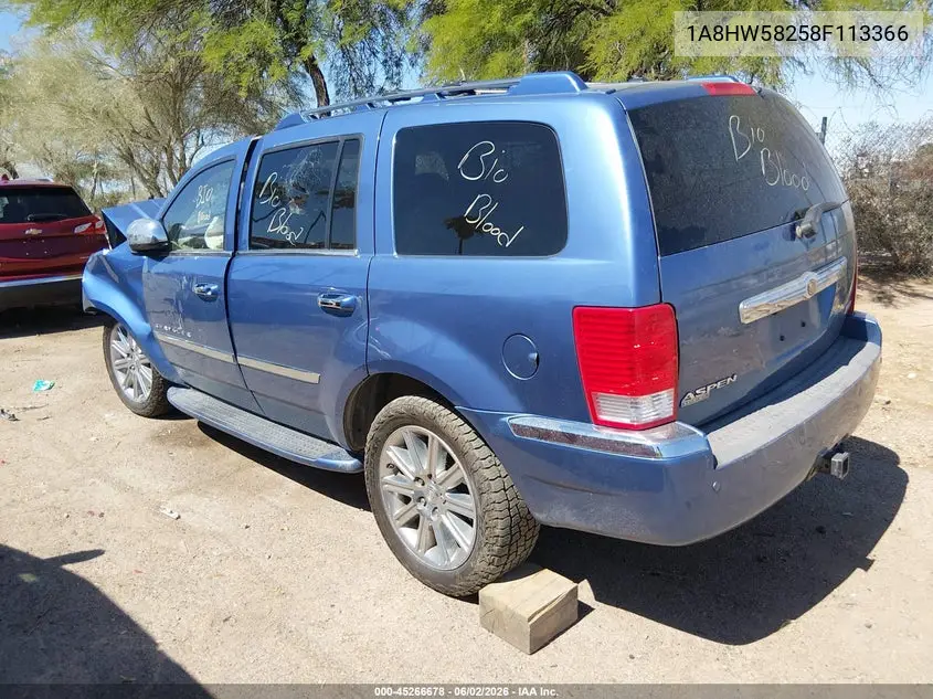 2008 Chrysler Aspen Limited VIN: 1A8HW58258F113366 Lot: 45266678