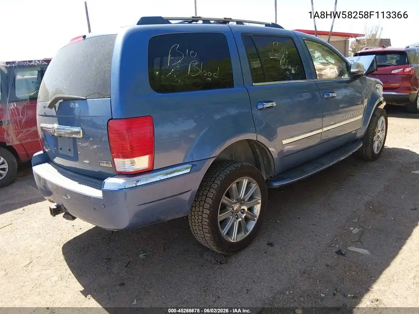 2008 Chrysler Aspen Limited VIN: 1A8HW58258F113366 Lot: 45266678
