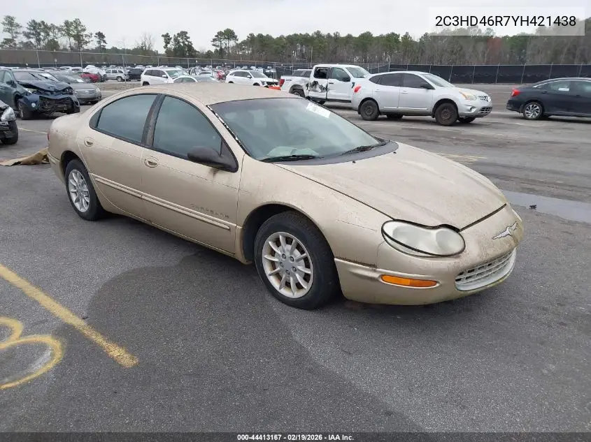 2000 Chrysler Concorde Lx VIN: 2C3HD46R7YH421438 Lot: 44413167