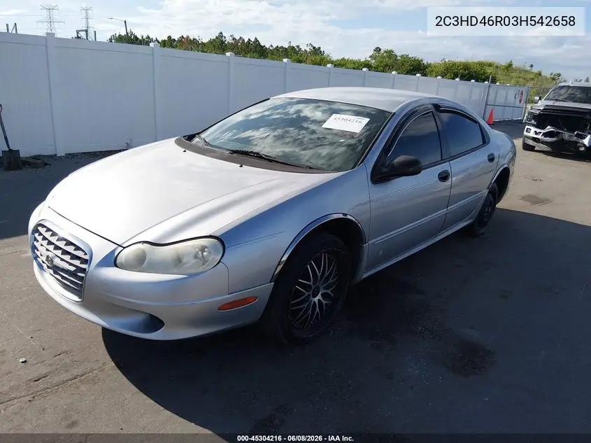 2003 Chrysler Concorde Lx VIN: 2C3HD46R03H542658 Lot: 45304216