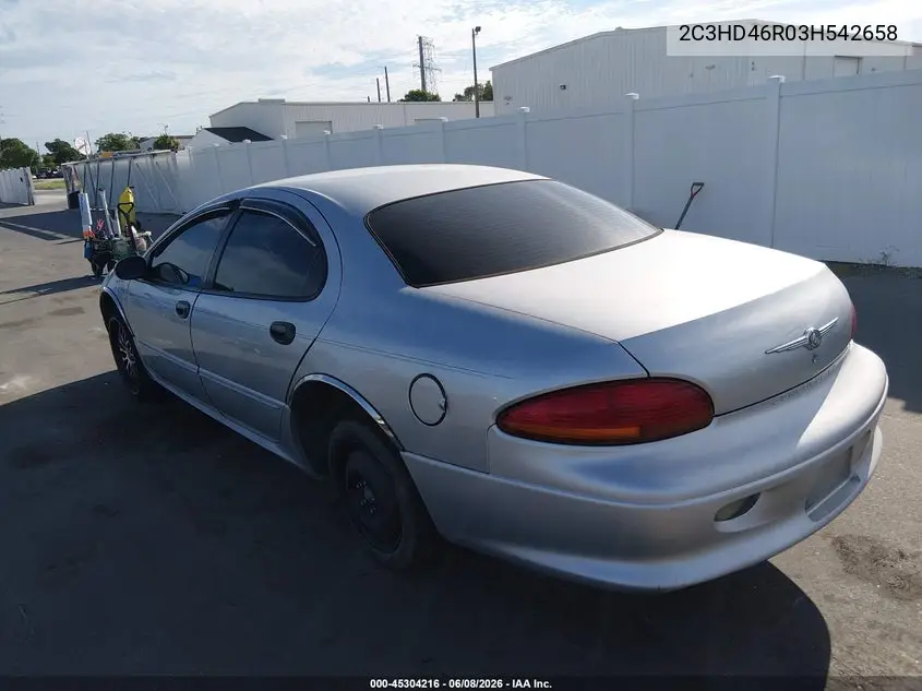 2003 Chrysler Concorde Lx VIN: 2C3HD46R03H542658 Lot: 45304216