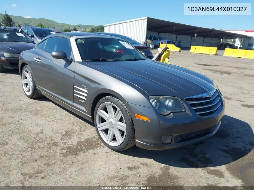 2004 Chrysler Crossfire VIN: 1C3AN69L44X010327 Lot: 44773384