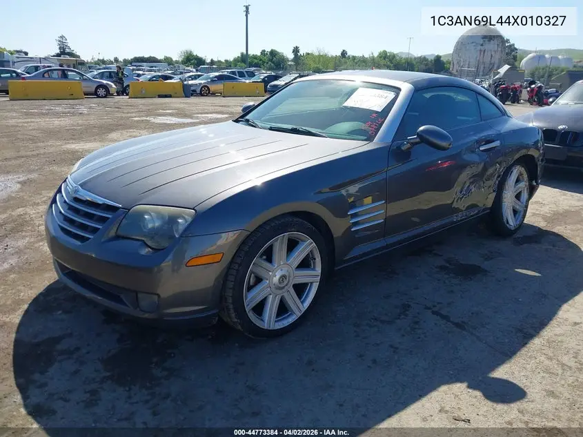 2004 Chrysler Crossfire VIN: 1C3AN69L44X010327 Lot: 44773384