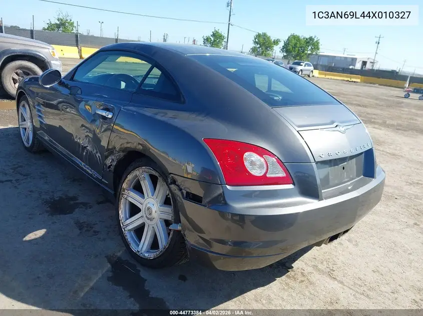 2004 Chrysler Crossfire VIN: 1C3AN69L44X010327 Lot: 44773384