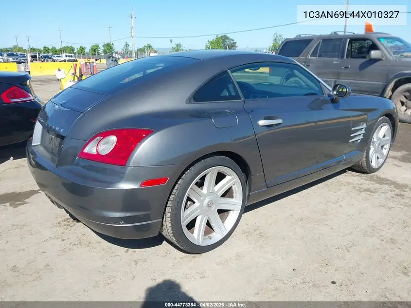 2004 Chrysler Crossfire VIN: 1C3AN69L44X010327 Lot: 44773384