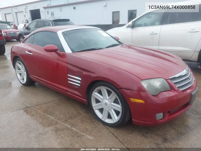 2004 Chrysler Crossfire VIN: 1C3AN69L74X000858 Lot: 45325809