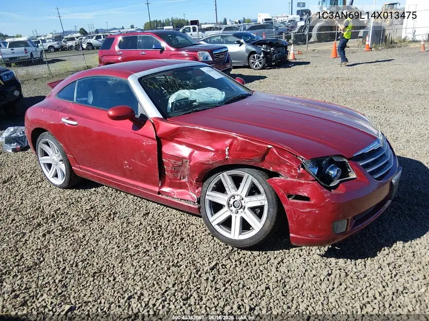 2004 Chrysler Crossfire VIN: 1C3AN69L14X013475 Lot: 45362067