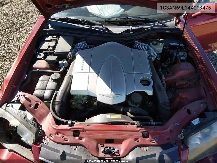 2004 Chrysler Crossfire VIN: 1C3AN69L14X013475 Lot: 45362067