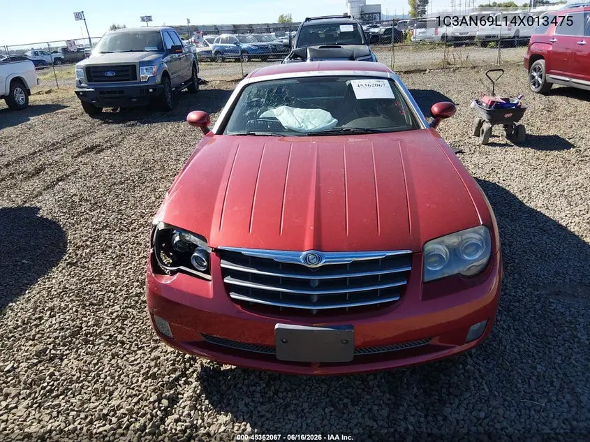 2004 Chrysler Crossfire VIN: 1C3AN69L14X013475 Lot: 45362067