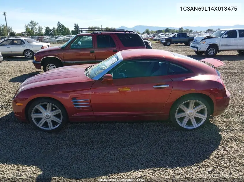 2004 Chrysler Crossfire VIN: 1C3AN69L14X013475 Lot: 45362067