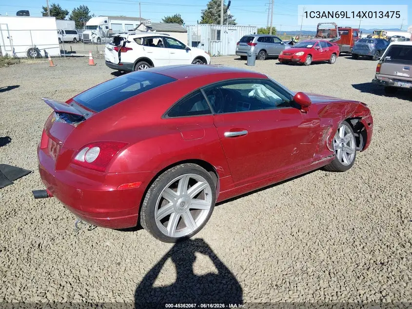 2004 Chrysler Crossfire VIN: 1C3AN69L14X013475 Lot: 45362067