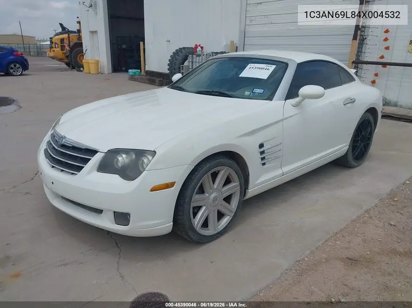 2004 Chrysler Crossfire VIN: 1C3AN69L84X004532 Lot: 45390046
