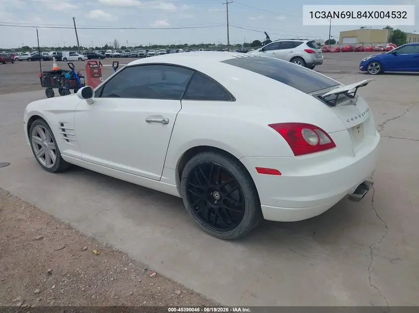 2004 Chrysler Crossfire VIN: 1C3AN69L84X004532 Lot: 45390046