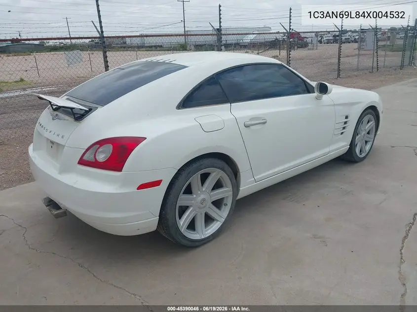 2004 Chrysler Crossfire VIN: 1C3AN69L84X004532 Lot: 45390046