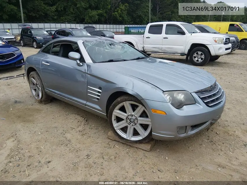 2004 Chrysler Crossfire VIN: 1C3AN69L34X017091 Lot: 45398151