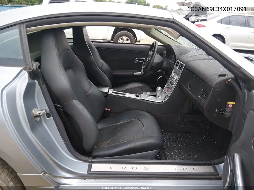 2004 Chrysler Crossfire VIN: 1C3AN69L34X017091 Lot: 45398151