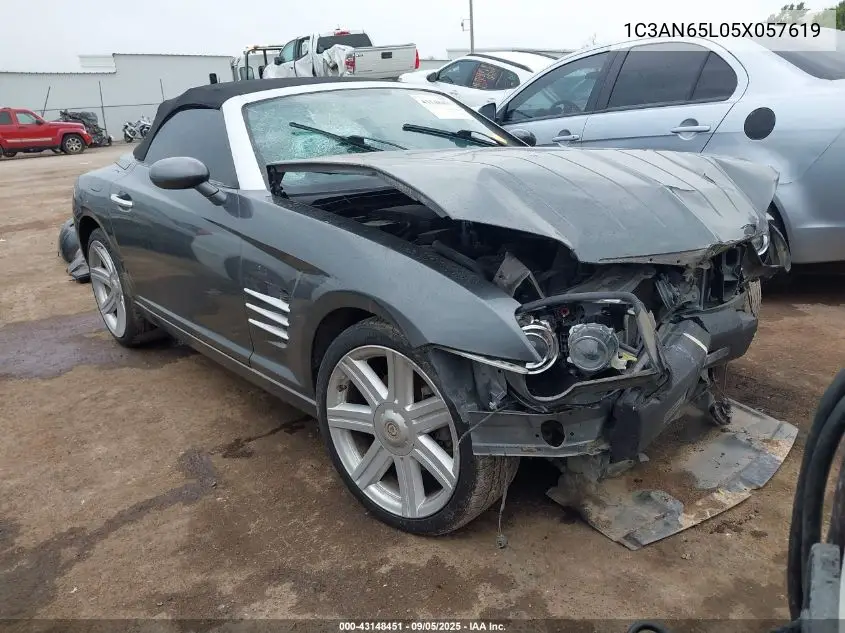 2005 Chrysler Crossfire Limited VIN: 1C3AN65L05X057619 Lot: 43148451