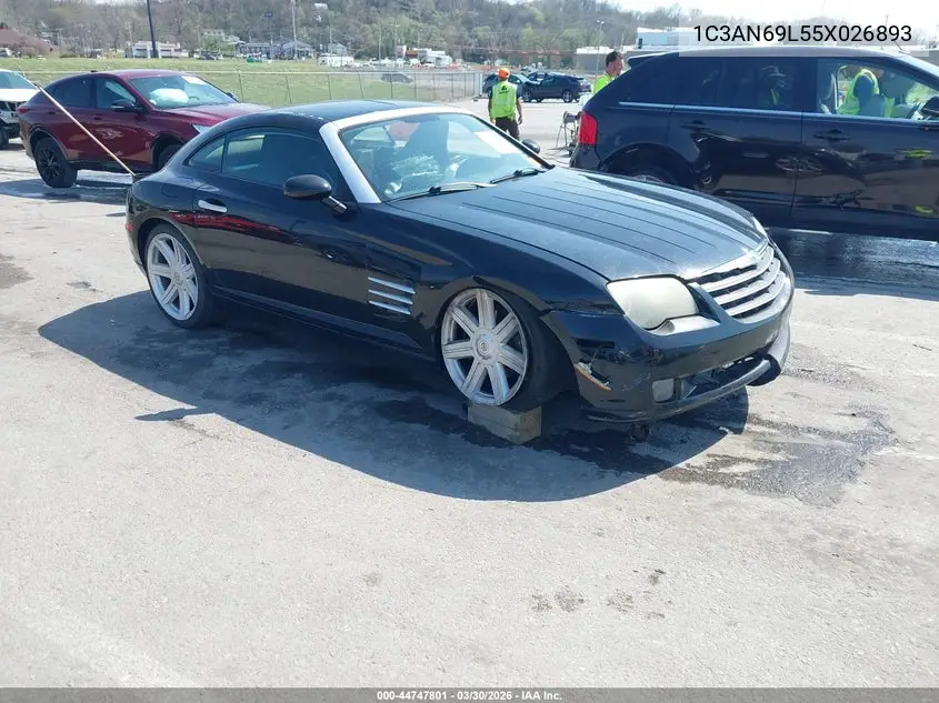 2005 Chrysler Crossfire Limited VIN: 1C3AN69L55X026893 Lot: 44747801
