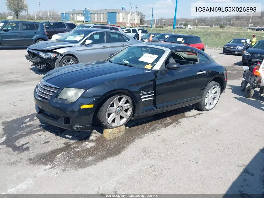 2005 Chrysler Crossfire Limited VIN: 1C3AN69L55X026893 Lot: 44747801